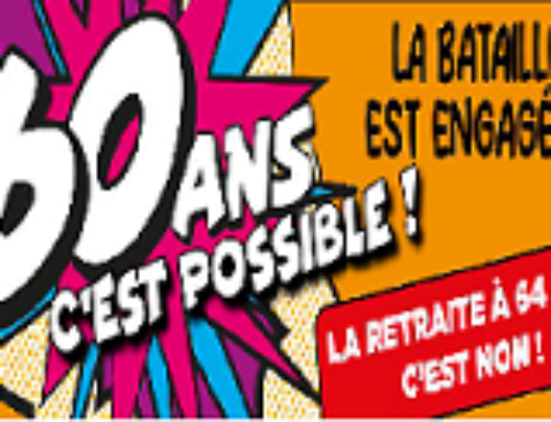 Réforme des retraites : toutes et tous en grève ce jeudi 19 janvier !